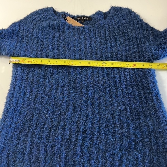 HUMILITY made in Italy Beautiful royal blue mohair/wool blend sweater NWT - Picture 10 of 13